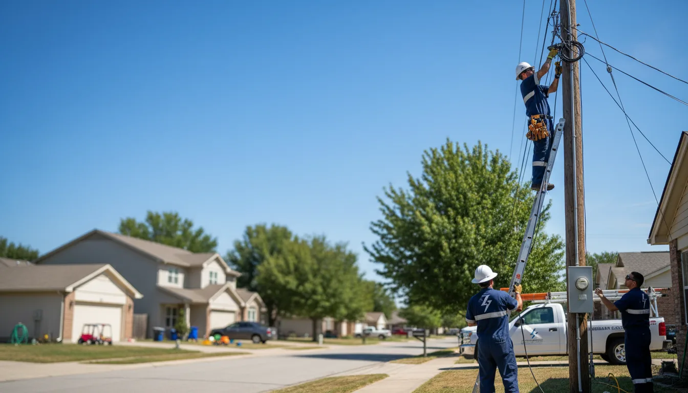 Residential electrician providing installation services in Paris, MS